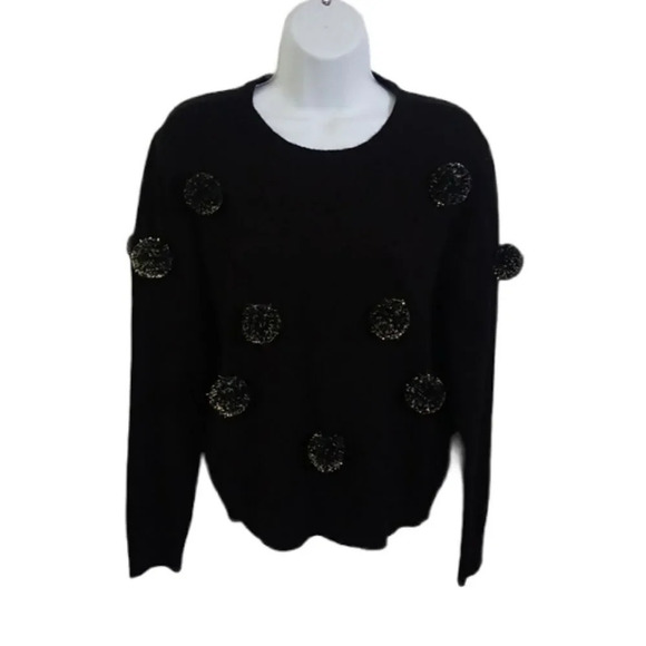 Jacqueline de Yong Knit Sweater, Gold/Black, S - Picture 1 of 7